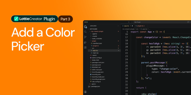 How to Add a Color Picker to a Lottie Creator Plugin